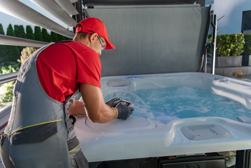 Hot Tub Being Installed